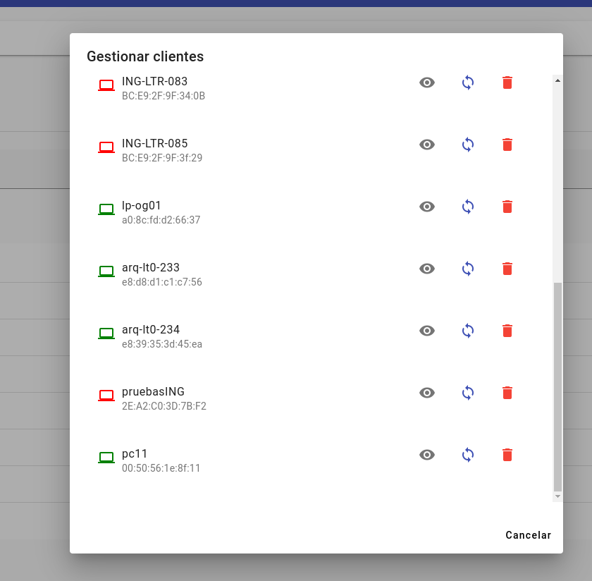 Fichero PXE creado